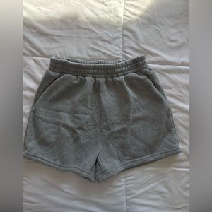 SHEIN Light Gray Ruffled Shorts